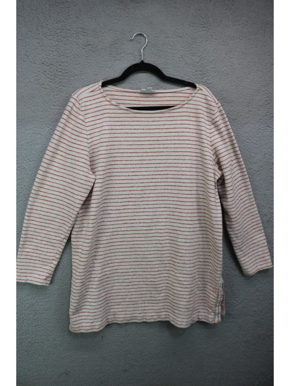 J. Jill Long Sleeve Striped Terry Tunic-XL-Beachy-Coastal-Preppy‎